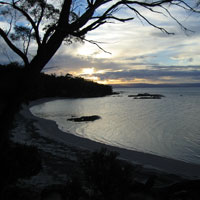 Coles Bay at sunset