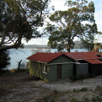 youth hostel cabin at Coles Bay