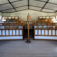 view from the pulpit at the convict chapel