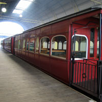 Railway carriage at the Queenstown train station