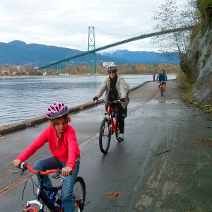 cycling the Stanley Park Sea Wall