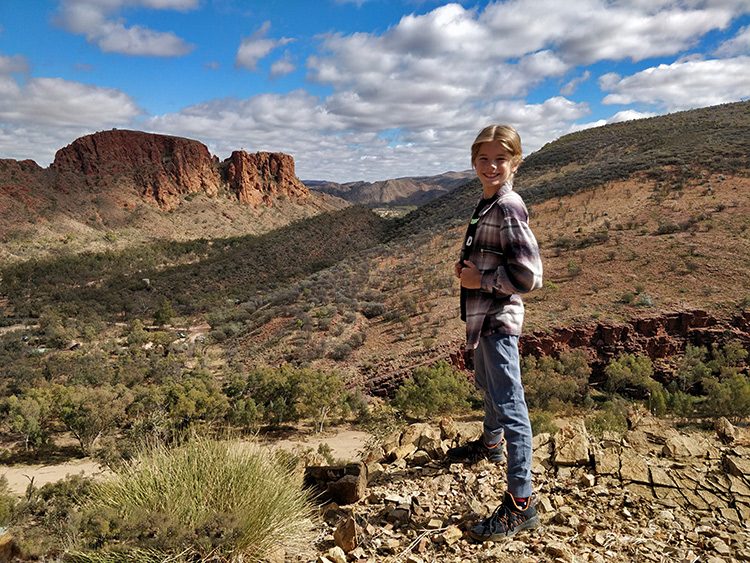 Hiking at trephina gorge west macdonnell ranges
