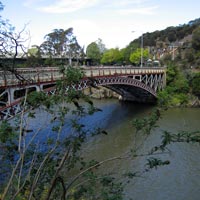 the start of cataract gorge at the Launceston end of town