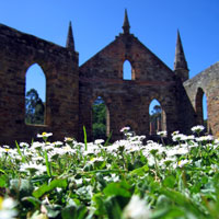 Church ruins at Port Arthur Historic Site