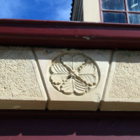 fine carving on a building