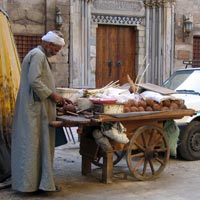 Coconut seller in Cairo