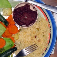 typical meal plate