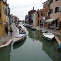 A quite canal on one of Venice's islands
