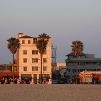 Sunset at the Venice Beach