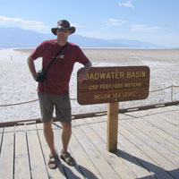 Badwater Basin, at Death Valley