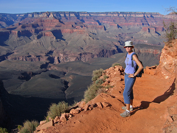 Clare at the Grand Canyon