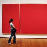 Very red gallery piece