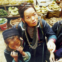 sellers in Sapa, Vietnam