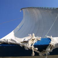 ripped sail