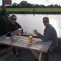 Pint by the canal