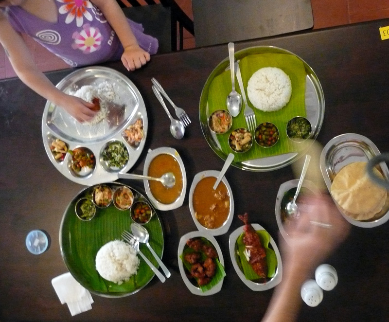 eating with the hands in India