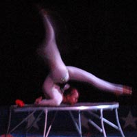 Flexible circus performer
