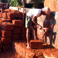 Manual labour - making bricks