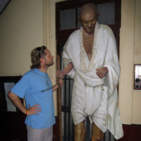 Ghandi is a big man in India