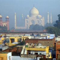 Scummy view of the Taj