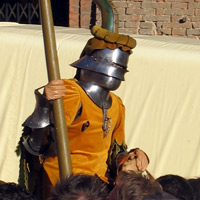 crusadar knight on horseback