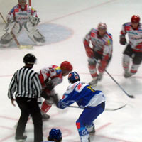 Ice hockey game