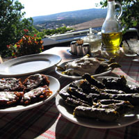 Turkish meal in the countryside