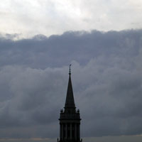 Clouds forming over Oxford