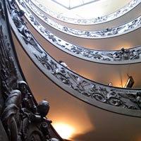 Staircase at the Vatican museum
